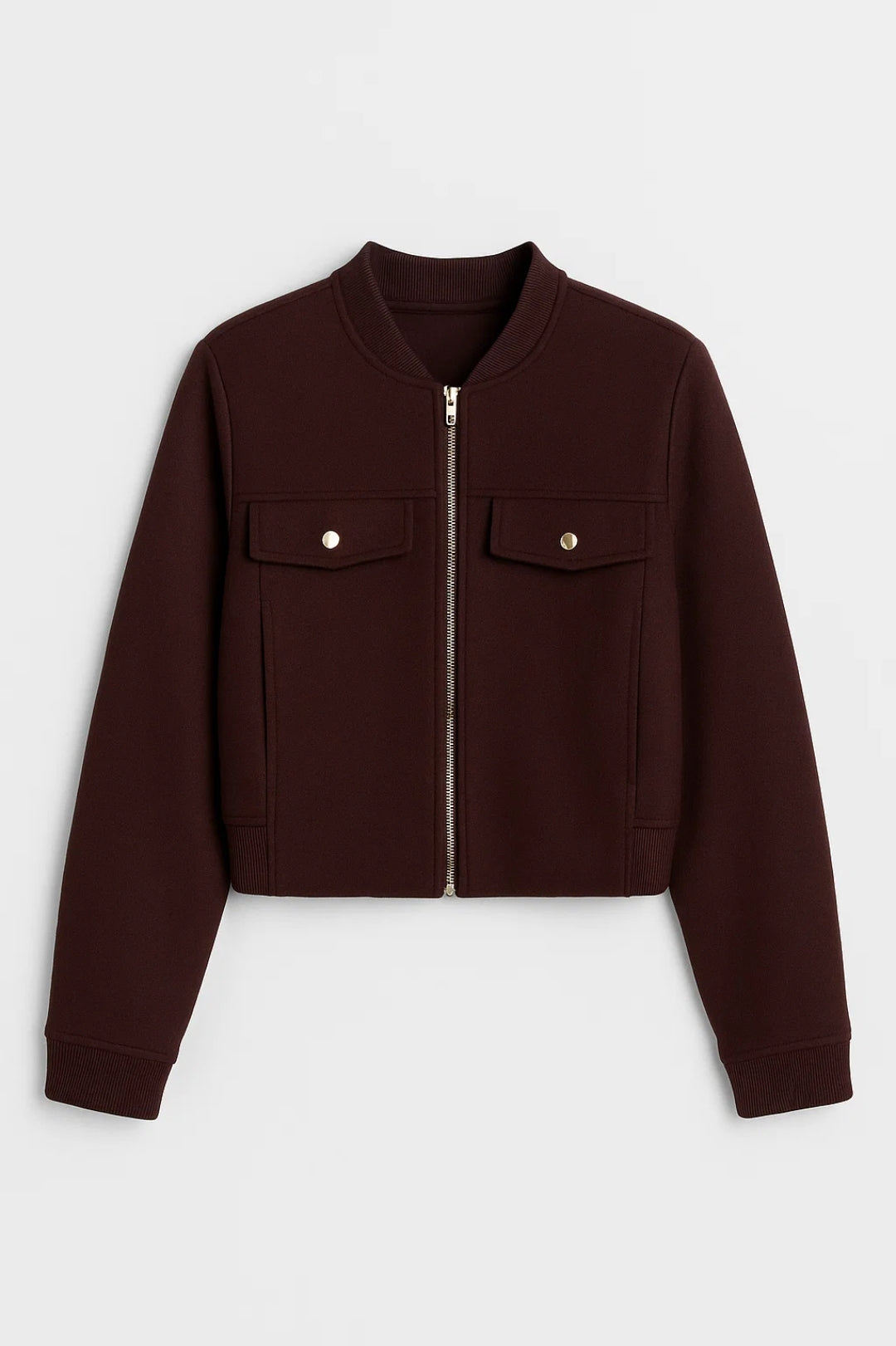 Veste courte zippée | Blouson structuré pour femme | Élégance minimaliste et urbaine