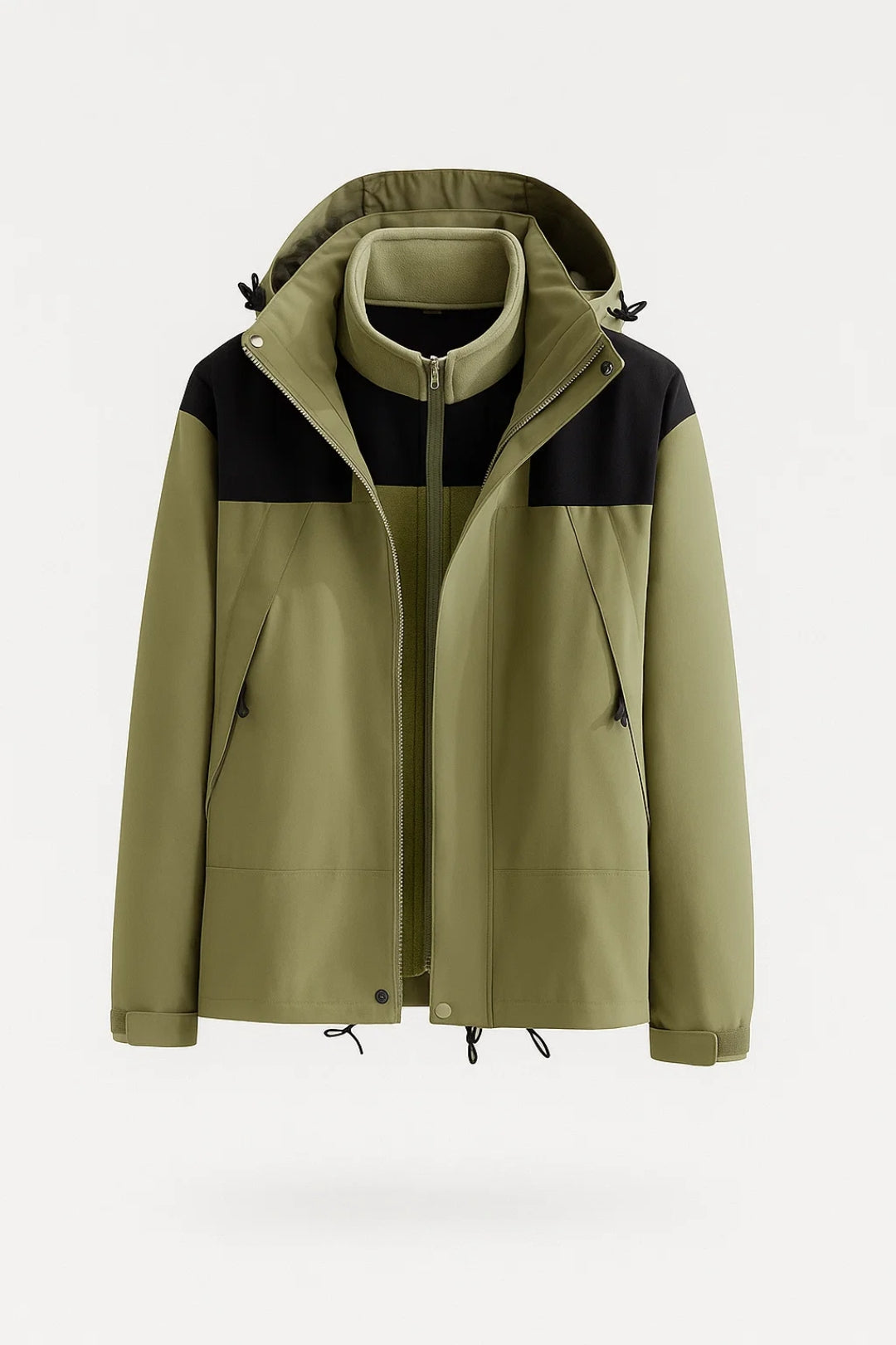 Veste d’hiver imperméable | Manteau à capuche pour femme | Coupe-vent pratique pour les journées froides