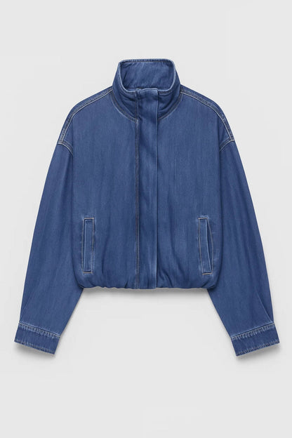 Veste en jean moderne | Veste courte pour femme | Légère et respirante