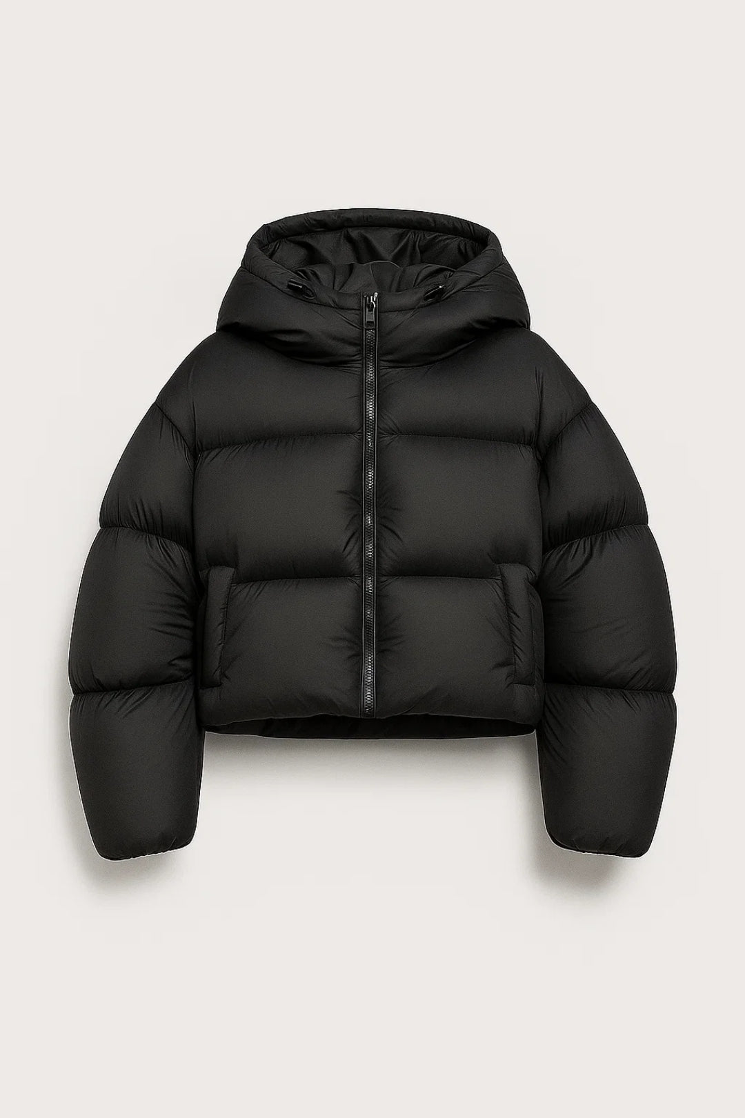 Veste matelassée Hiver | Manteau court à capuche | Léger et confortable