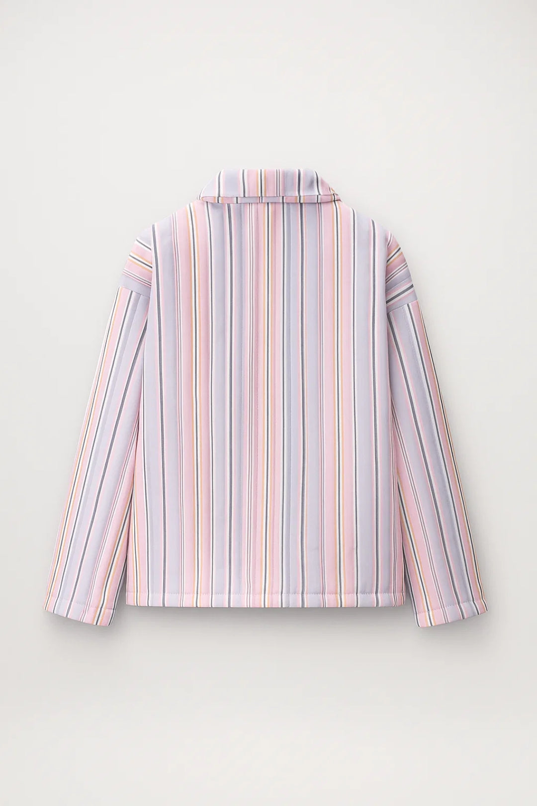 Veste mi-saison Rayée | Blouson zippé à col classique | Léger et structuré