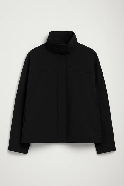 Veste mi-saison Élégante | Blouson à col montant | Léger et structuré