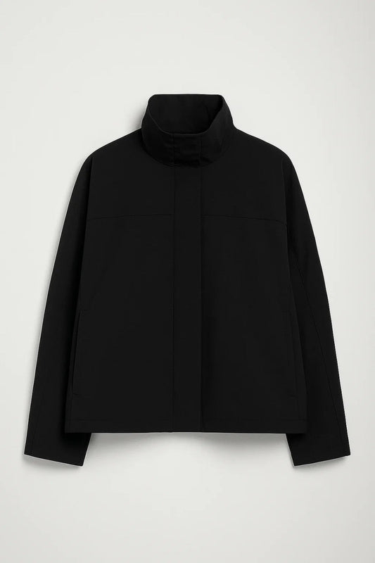 Veste mi-saison Élégante | Blouson à col montant | Léger et structuré