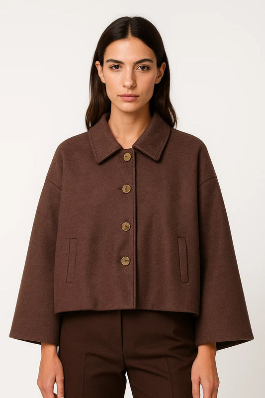 Vestes | Veste Courte à Boutons | Élégante | Polyvalente