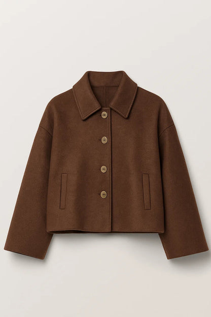 Vestes | Veste Courte à Boutons | Élégante | Polyvalente