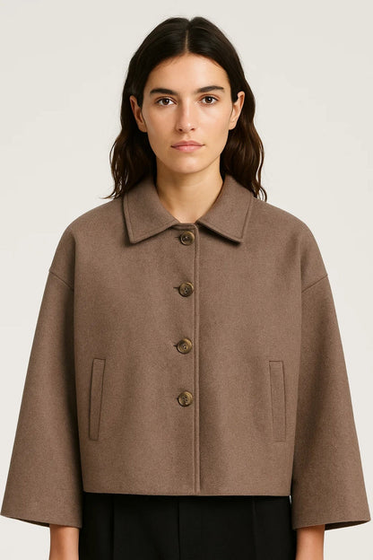 Vestes | Veste Courte à Boutons | Élégante | Polyvalente