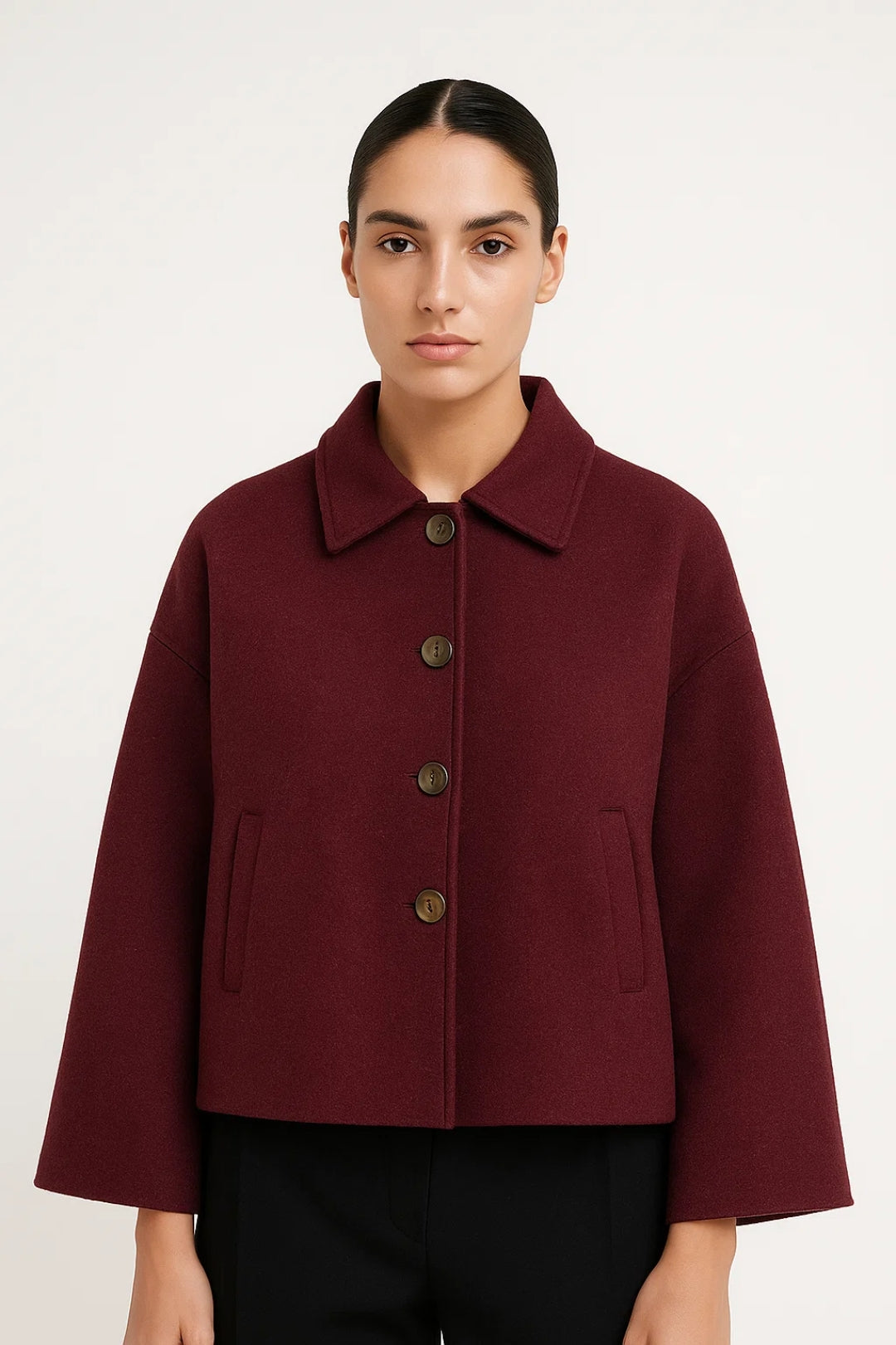 Vestes | Veste Courte à Boutons | Élégante | Polyvalente