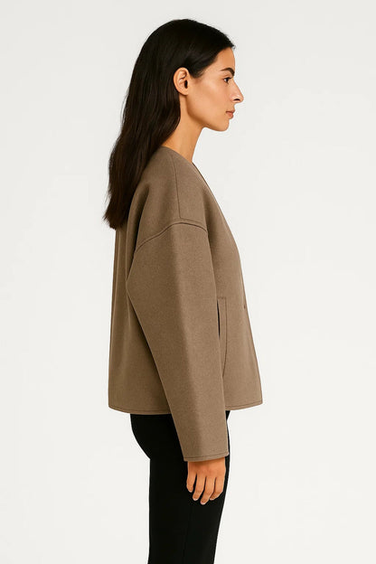 Vestes | Veste Courte à Col V | Moderne | Minimaliste