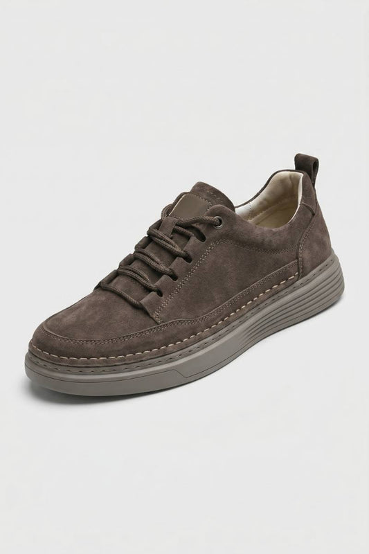 Baskets Homme - Mocassin Moderne Lacets Surpiqûres | Urban — Marron Foncé