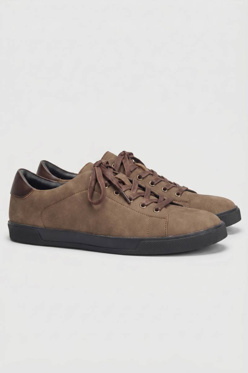 Baskets Homme - Style Minimaliste Lacets Ton sur Ton | Urbain — Marron