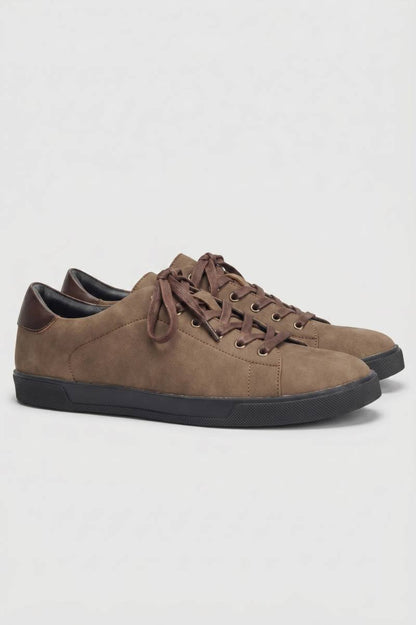 Baskets Homme - Style Minimaliste Lacets Ton sur Ton | Urbain — Marron