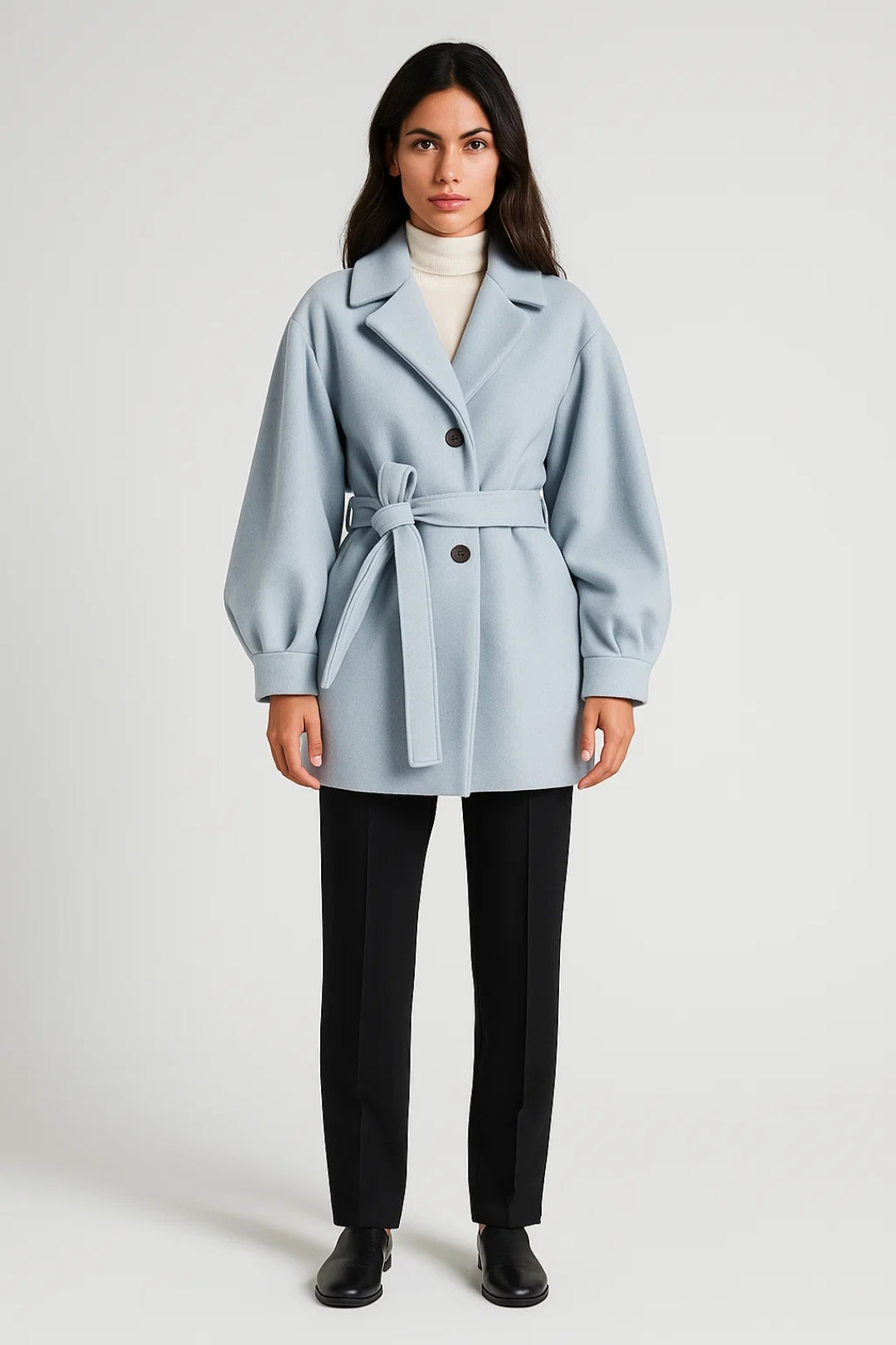 Manteaux Ceinturés | Manteau long mi-saison femme | Élégant et structuré pour un look raffiné