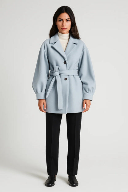 Manteaux Ceinturés | Manteau long mi-saison femme | Élégant et structuré pour un look raffiné