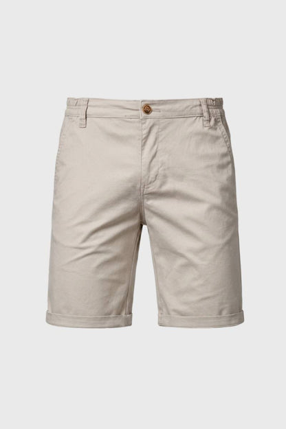 Bermuda Homme - Coupe Classique avec Revers | Polyvalent — Beige