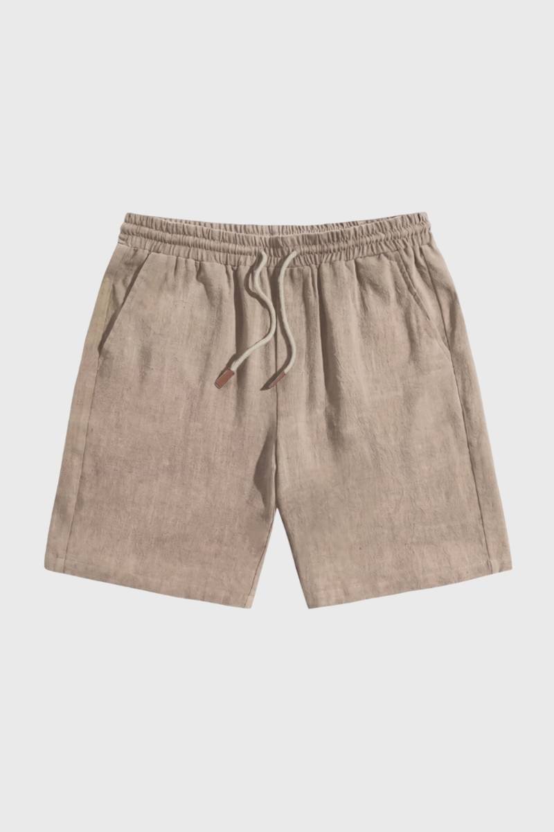 Bermuda Homme - Coupe Décontractée avec Cordon | Confort — Beige