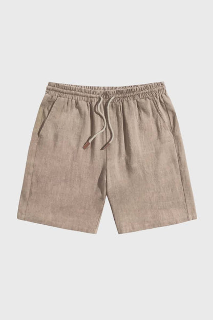 Bermuda Homme - Coupe Décontractée avec Cordon | Confort — Beige