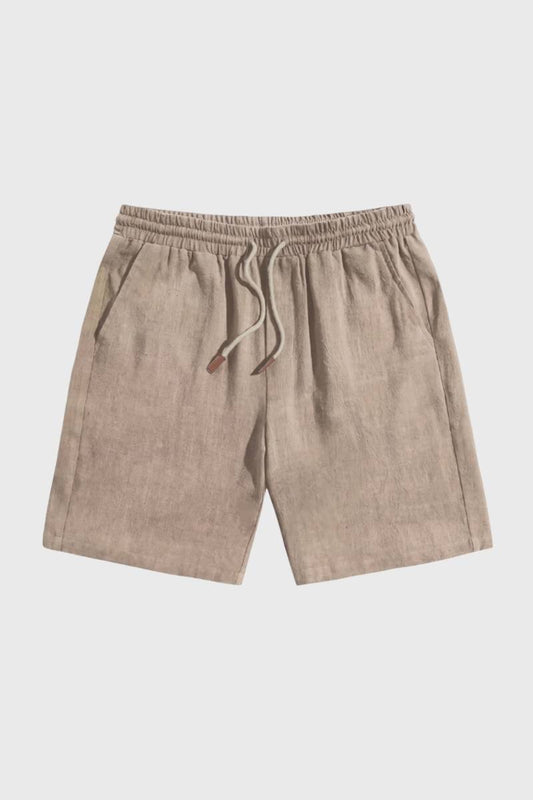 Bermuda Homme - Coupe Décontractée avec Cordon | Confort — Beige