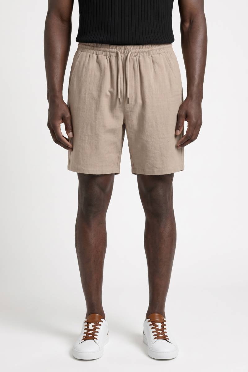 Bermuda Homme - Coupe Décontractée avec Cordon | Confort — Beige
