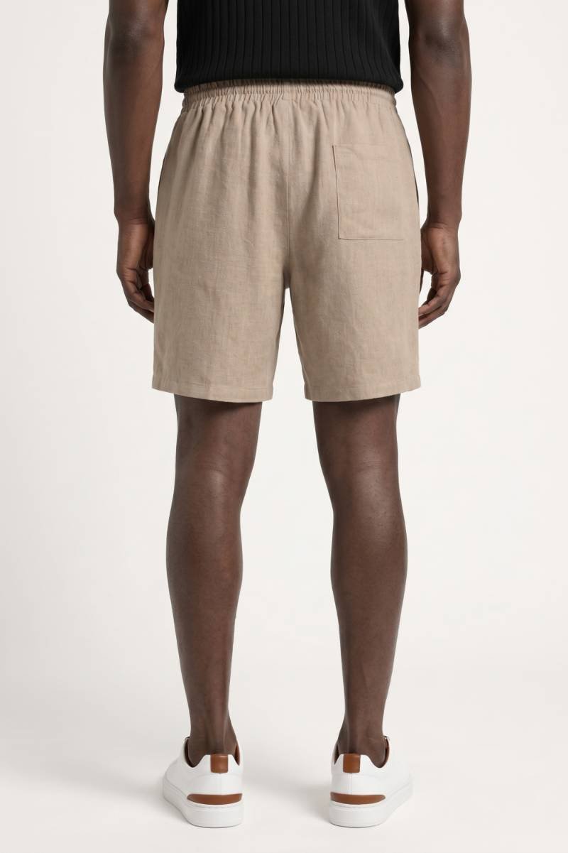 Bermuda Homme - Coupe Décontractée avec Cordon | Confort — Beige