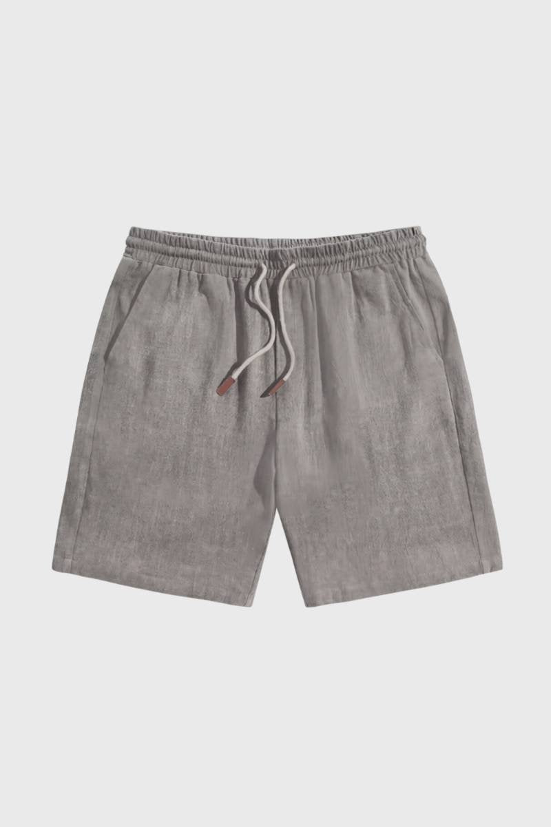 Bermuda Homme - Coupe Décontractée avec Cordon | Confort — Gris