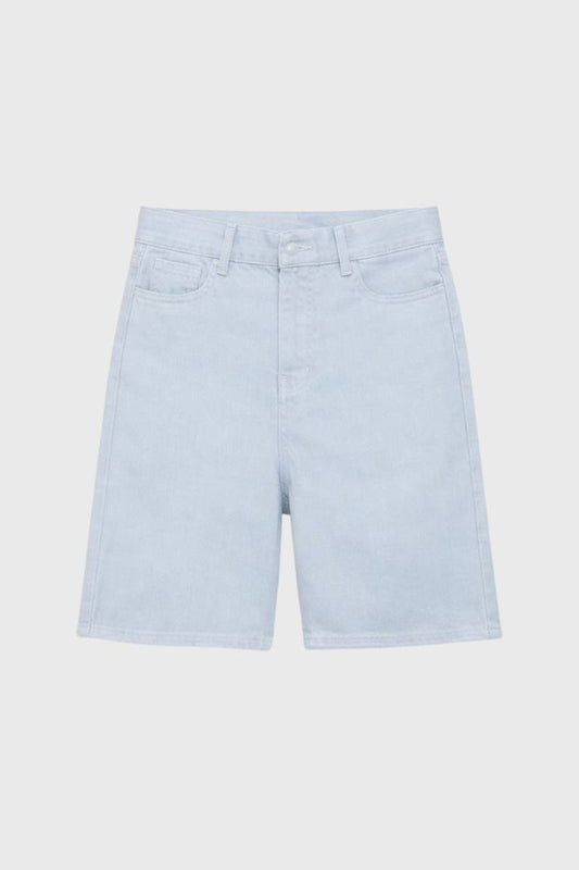 Bermuda Homme - Coupe Décontractée Taille Mi-Haute | Été — Bleu Clair