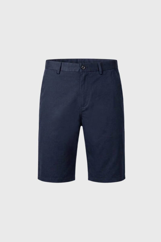 Bermuda Homme - Coupe Droite avec Ceinture Classique | Élégant — Marine
