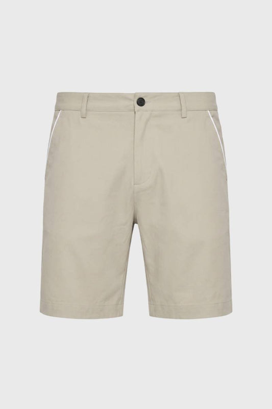 Bermuda Homme - Sport Élégant avec Liseré Contrasté | Été — Beige