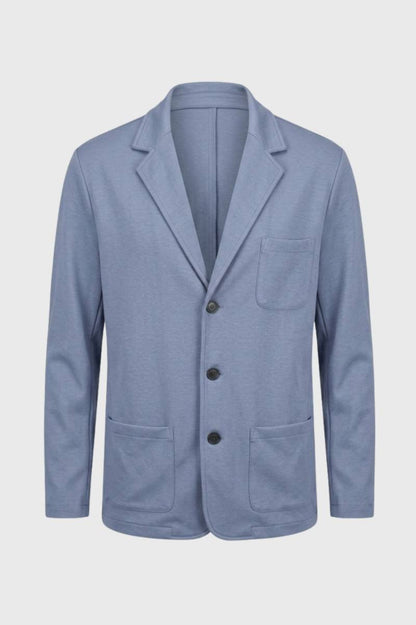 Blazer Homme - Décontracté Trois Boutons Poches Plaquées | Style — Bleu Gris