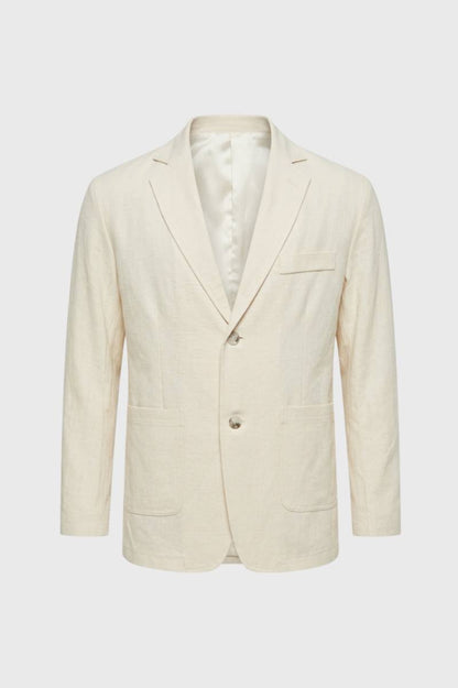 Blazer Homme - Deux Boutons Revers Crantés Finition Soignée | Chic — Beige