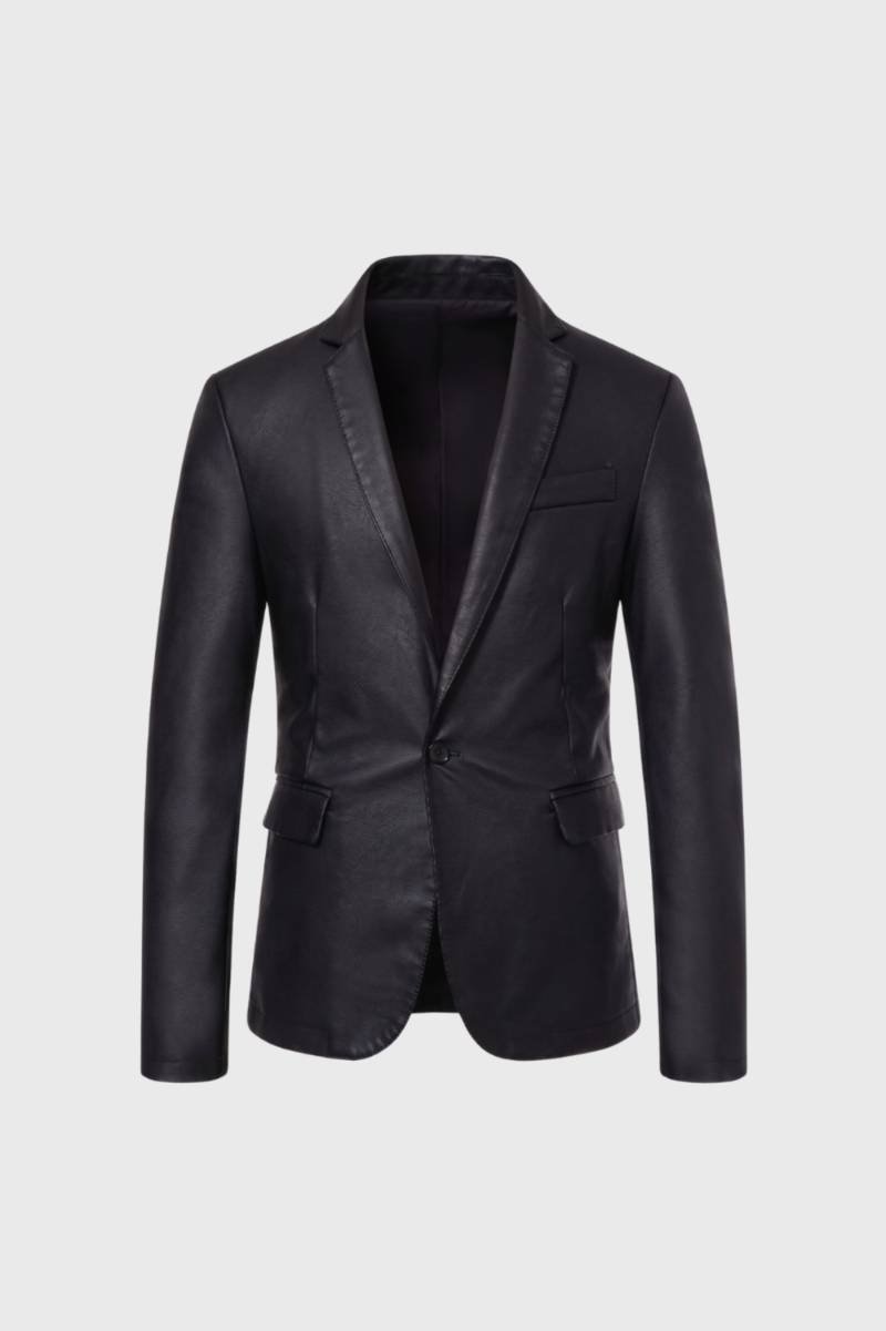 Blazer Homme - Moderne Aspect Revers és | Sophistiqué — Noir