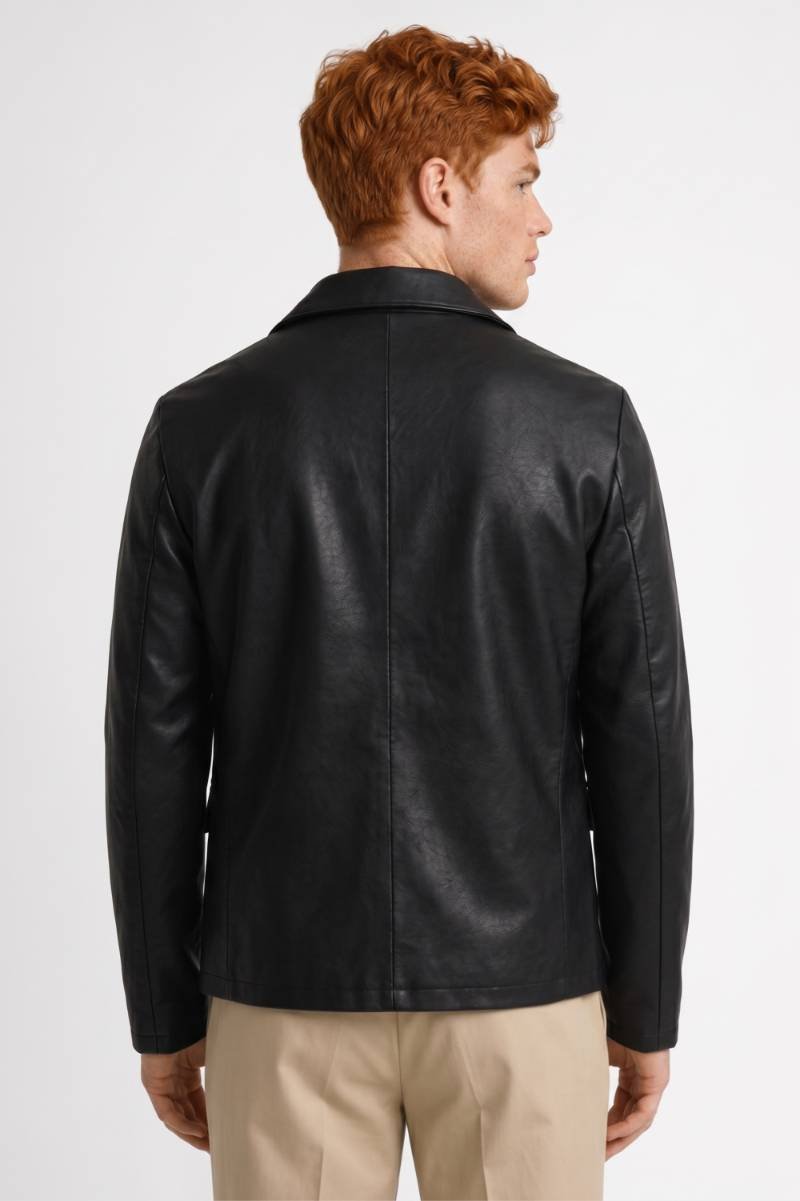 Blazer Homme - Moderne Aspect Revers és | Sophistiqué — Noir
