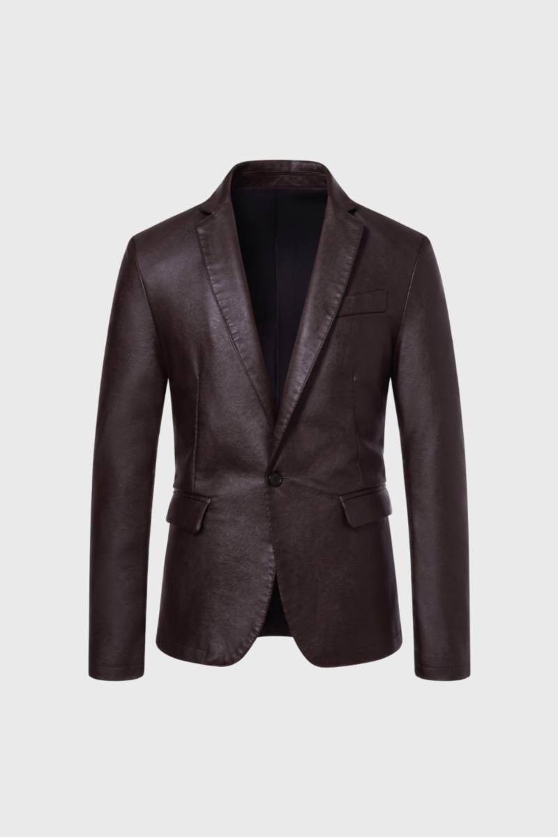 Blazer Homme - Moderne Aspect Revers és | Sophistiqué — Marron