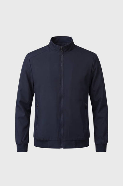 Blouson Homme - Style Bomber avec Fermeture Zippée | Urbain — Marine