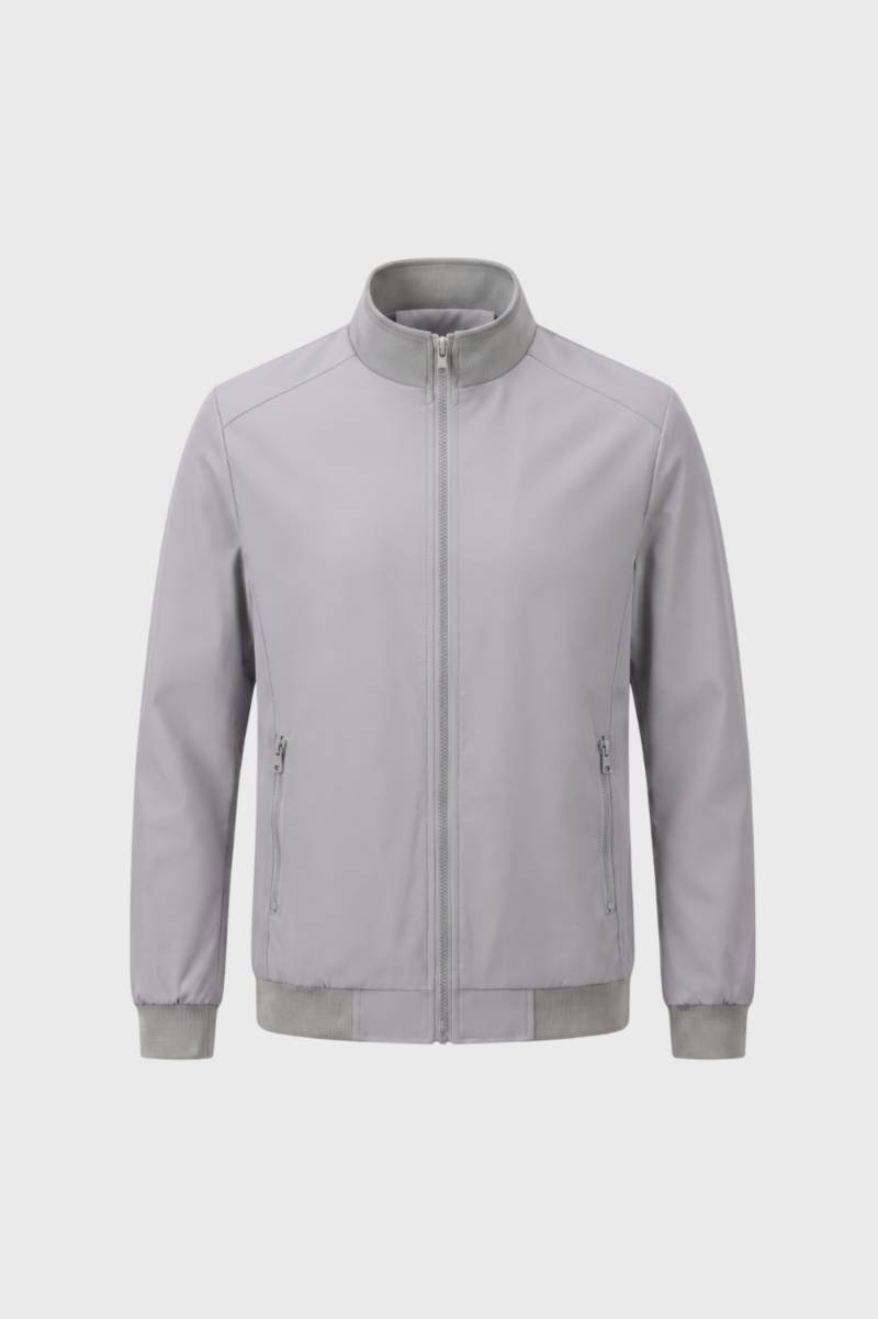 Blouson Homme - Style Bomber avec Fermeture Zippée | Urbain — Gris
