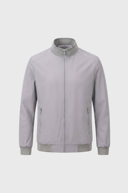 Blouson Homme - Style Bomber avec Fermeture Zippée | Urbain — Gris