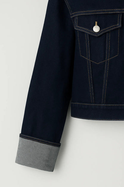 Manteau Court en Jean | Style Moderne et Polyvalent | Confort Quotidien