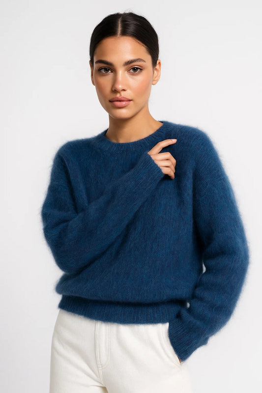 Pull Douillet Femme | Pull Col Rond du Quotidien | Léger et Chaleureux