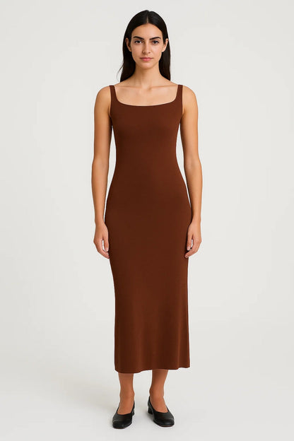 Robe Longue Ajustée | Robe Débardeur Minimaliste | Légère et Respirante