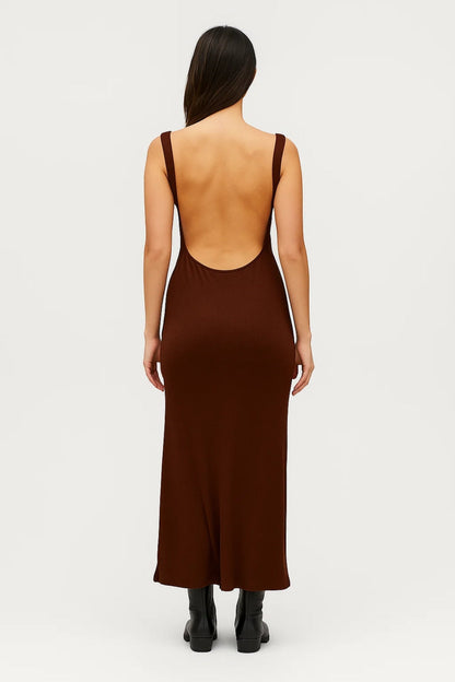 Robe Longue Ajustée | Robe Débardeur Minimaliste | Légère et Respirante