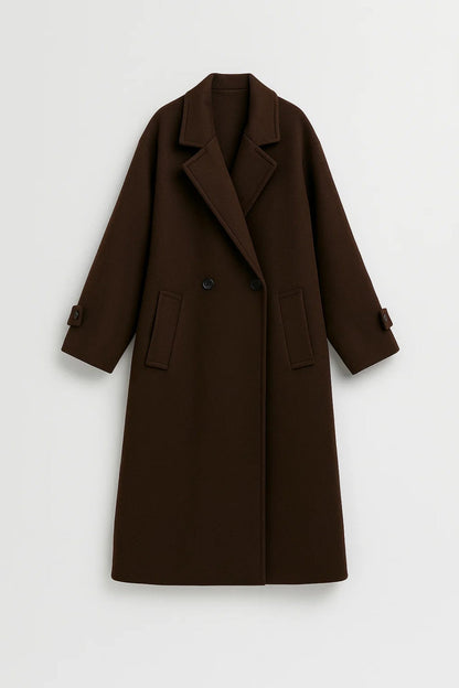Manteaux Longs | Manteau oversize à double boutonnage femme | Élégance structurée pour l’hiver