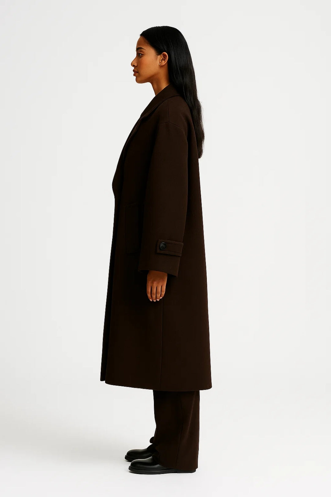 Manteaux Longs | Manteau oversize à double boutonnage femme | Élégance structurée pour l’hiver