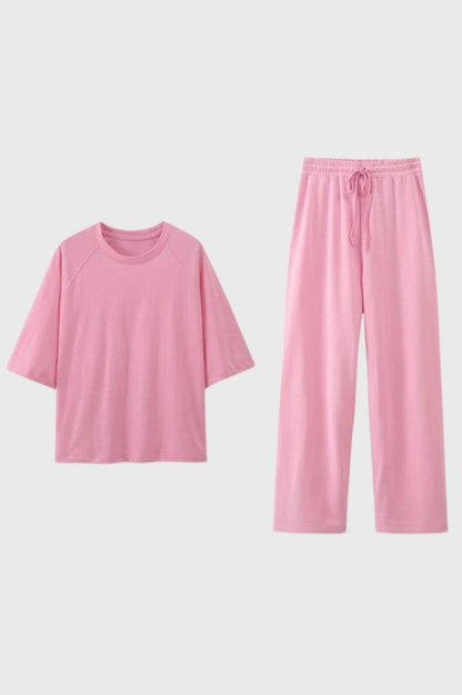 Ensemble Femme - Décontracté Col Rond | Confort — Rose