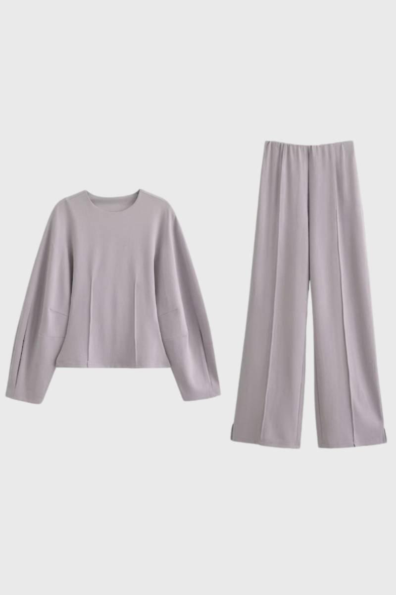 Ensemble Femme - Deux Pièces Confortable | Coupe Relaxed — Taupe