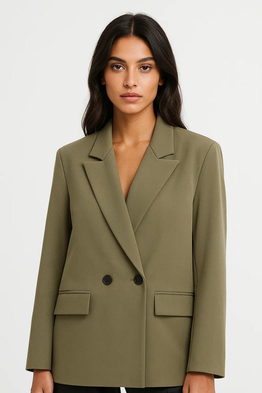 Blazers Classiques | Veste tailleur double boutonnage femme | Élégante et intemporelle