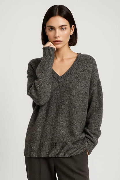 Pull Décontracté Femme | Pull à Col V | Léger et Élégant