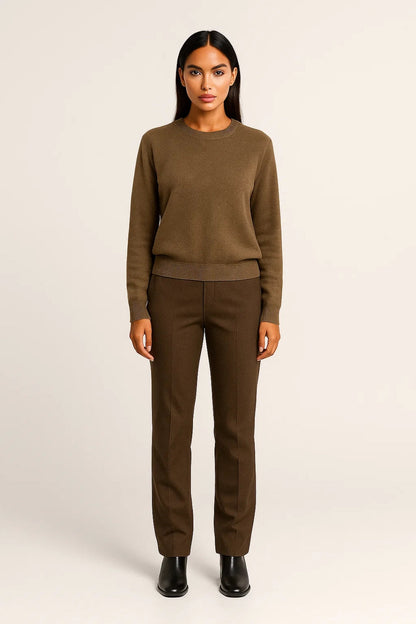 Pull Classique Femme | Pull à Col Rond | Léger et Confortable