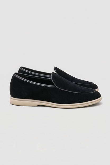 Mocassins Homme - Style Minimaliste Semelle Contrastée | Élégant — Noir