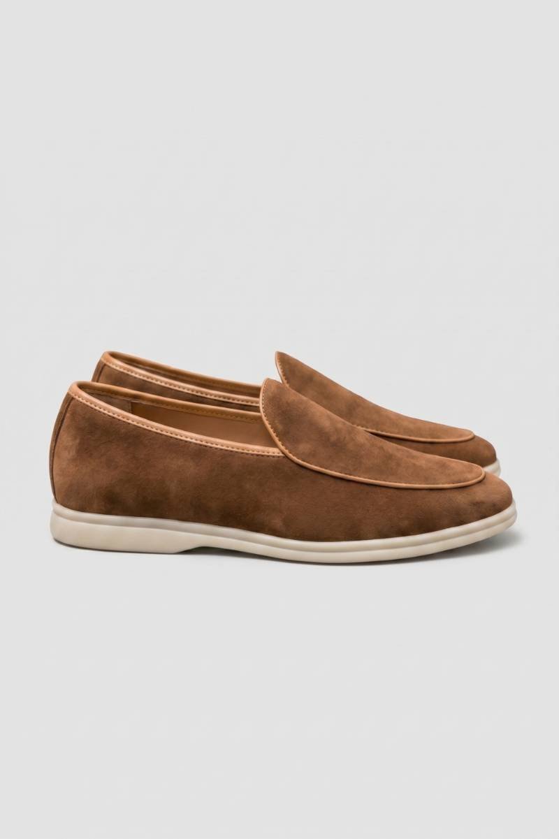 Mocassins Homme - Style Minimaliste Semelle Contrastée | Élégant — Marron