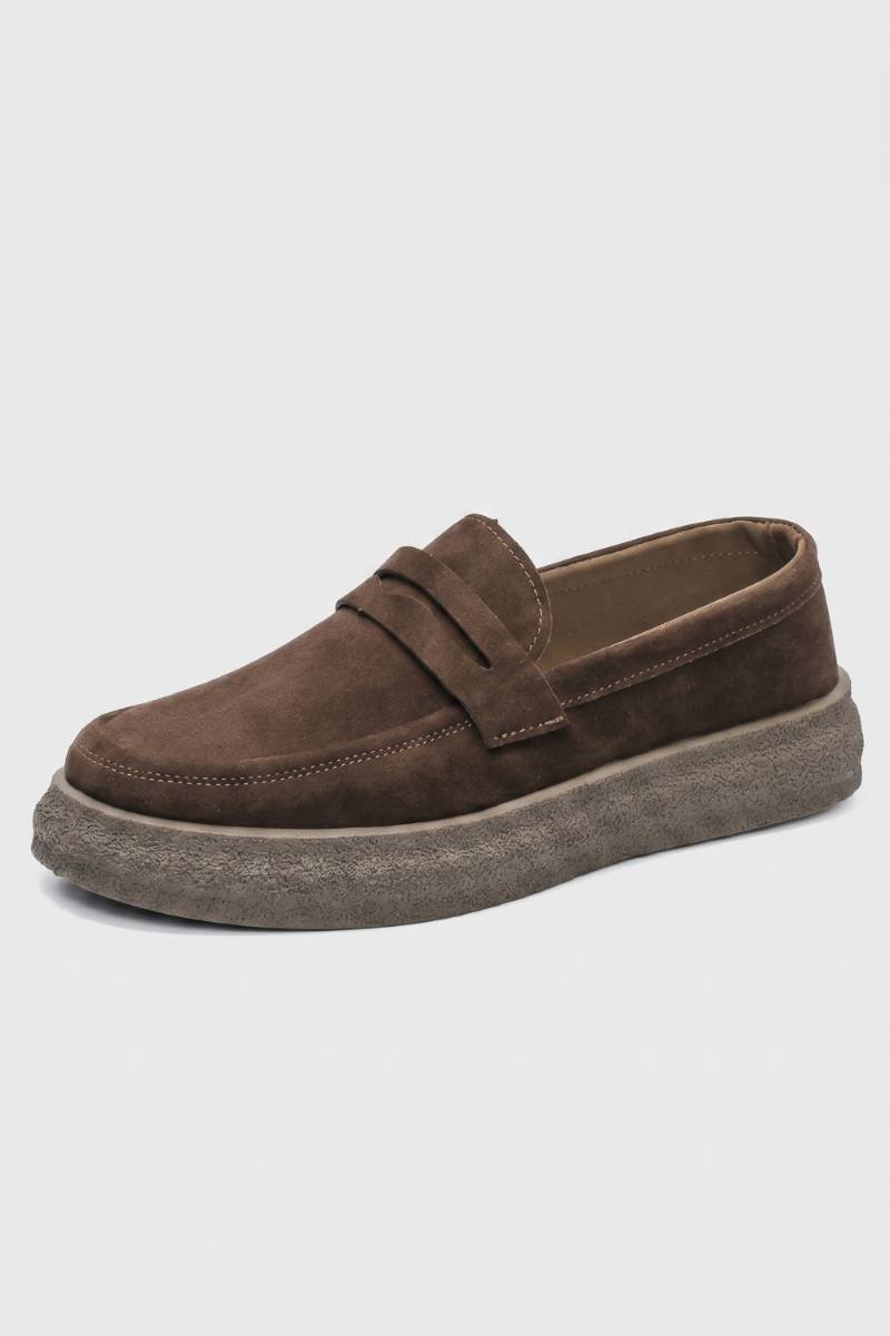 Mocassins Homme - Style Minimaliste Semelle Épaisse | Casual — Marron Foncé