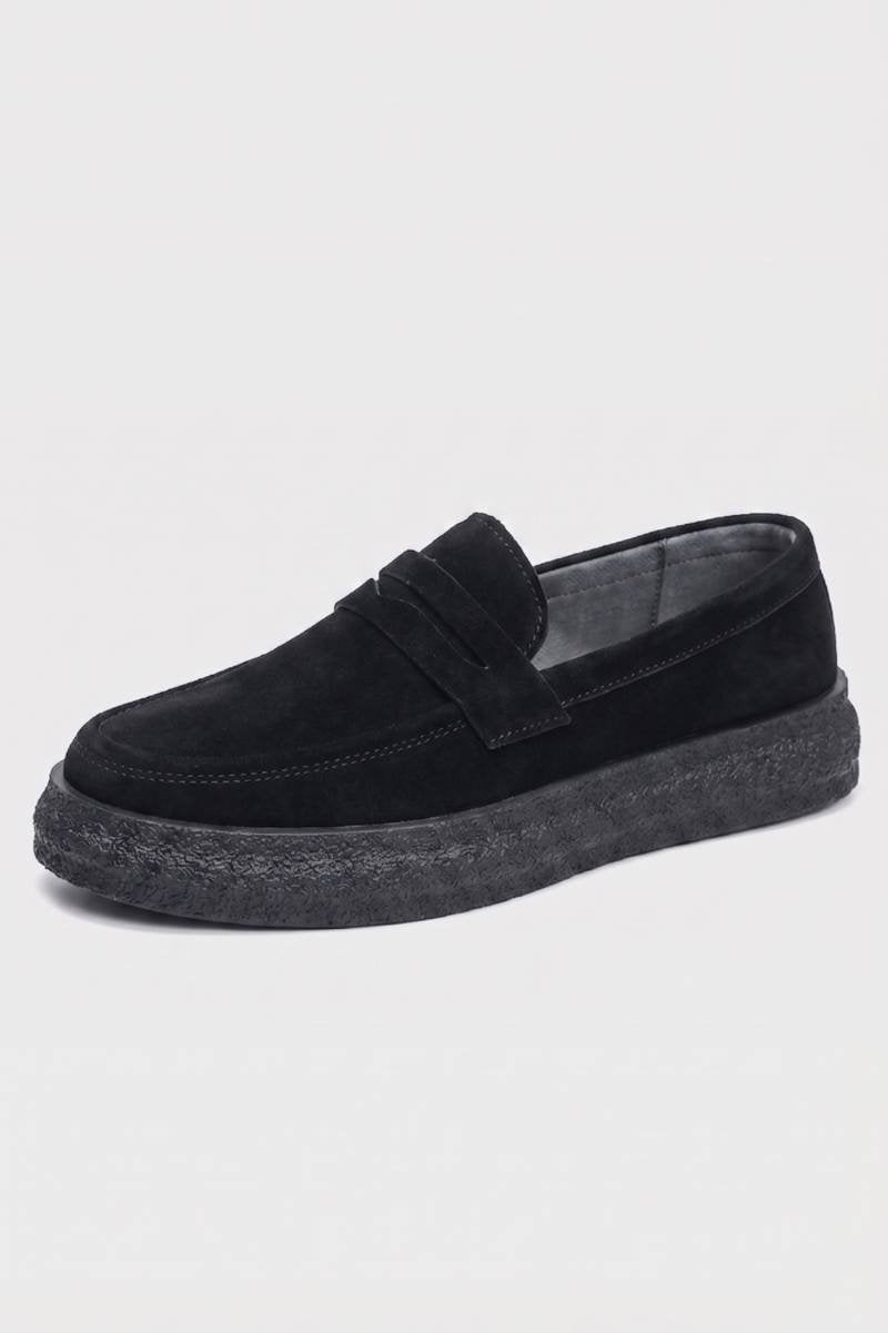 Mocassins Homme - Style Minimaliste Semelle Épaisse | Casual — Noir